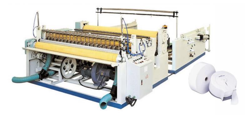 TOILET PAPER MACHINE (ENMOTION TOWEL MACHINE) WITH EDGE EMBOSSING AND LAMINATION